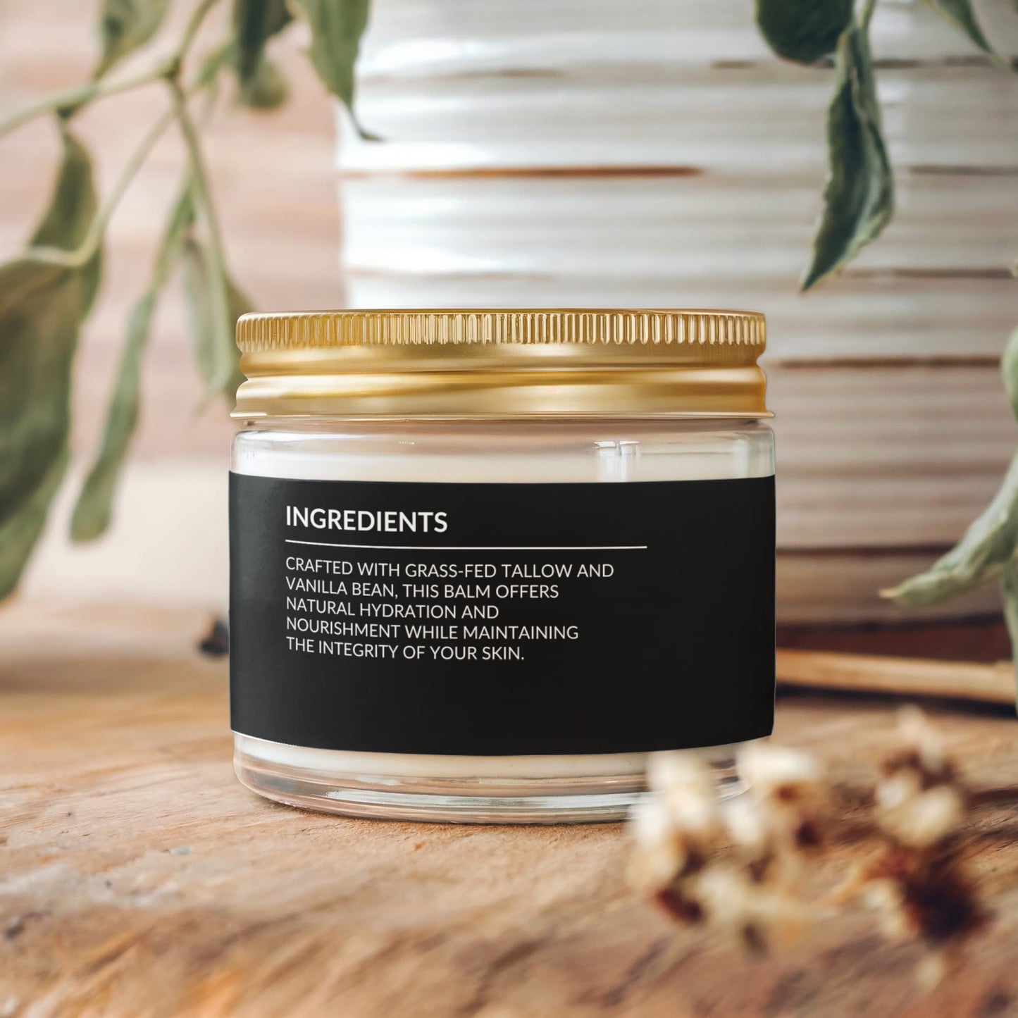 Whipped Grass-Fed Tallow Balm with Vanilla Bean