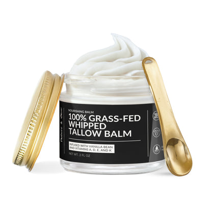 Whipped Grass-Fed Tallow Balm with Vanilla Bean
