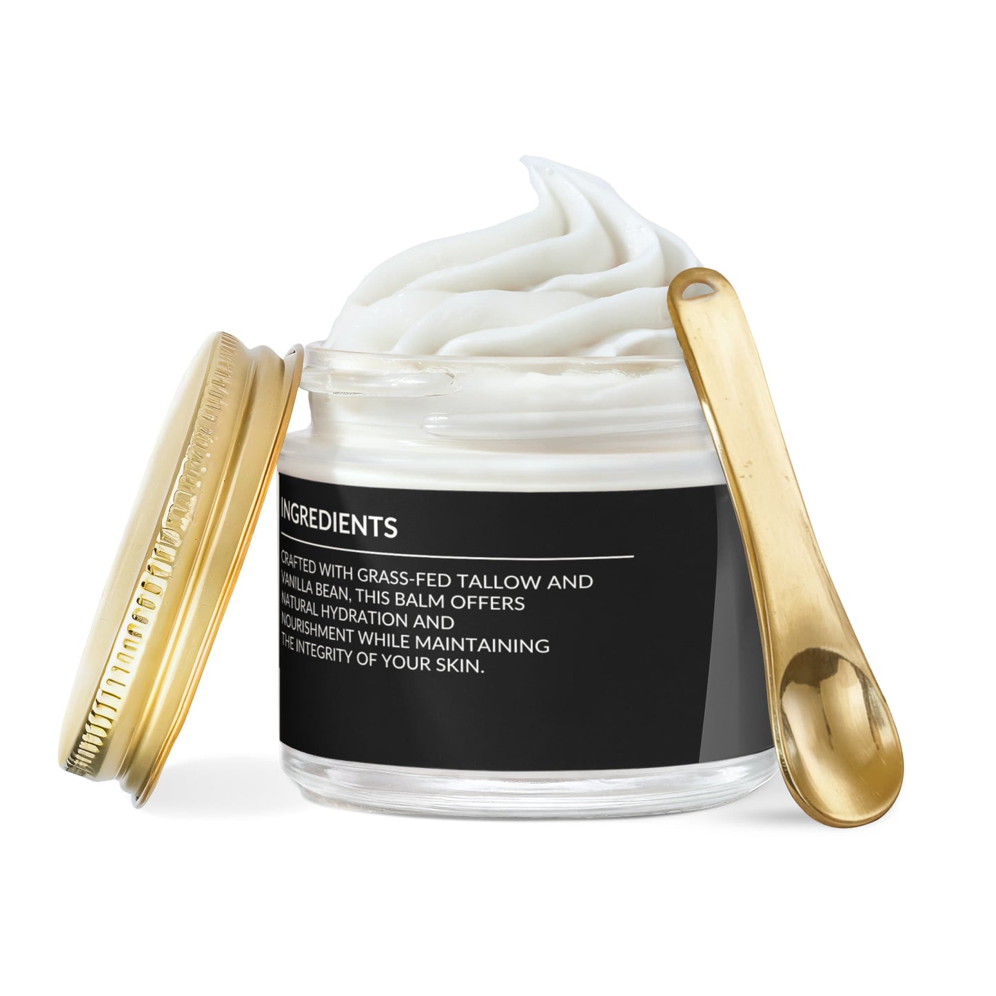 Whipped Grass-Fed Tallow Balm with Vanilla Bean